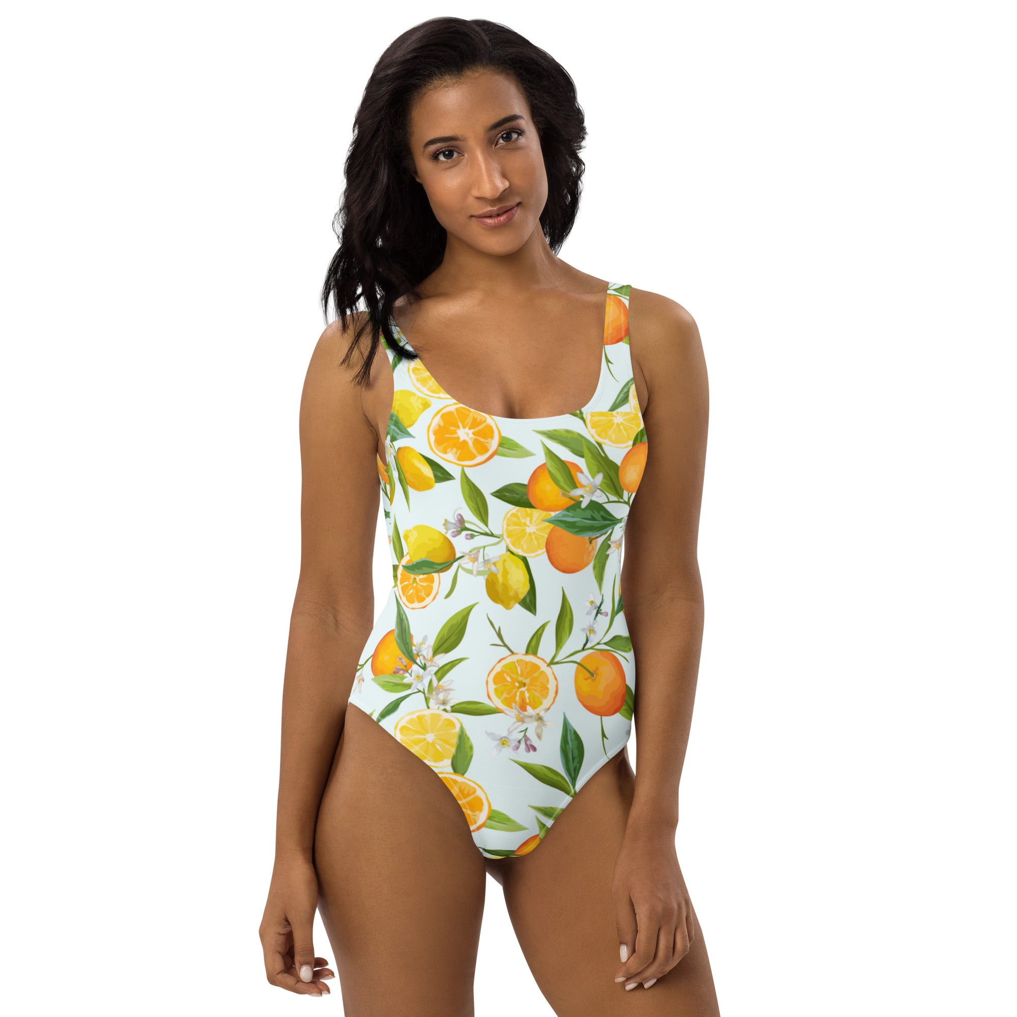 FLORIDA ECO ONE PIECE SWIMSUIT LEMON GARDEN PINKCOLADA