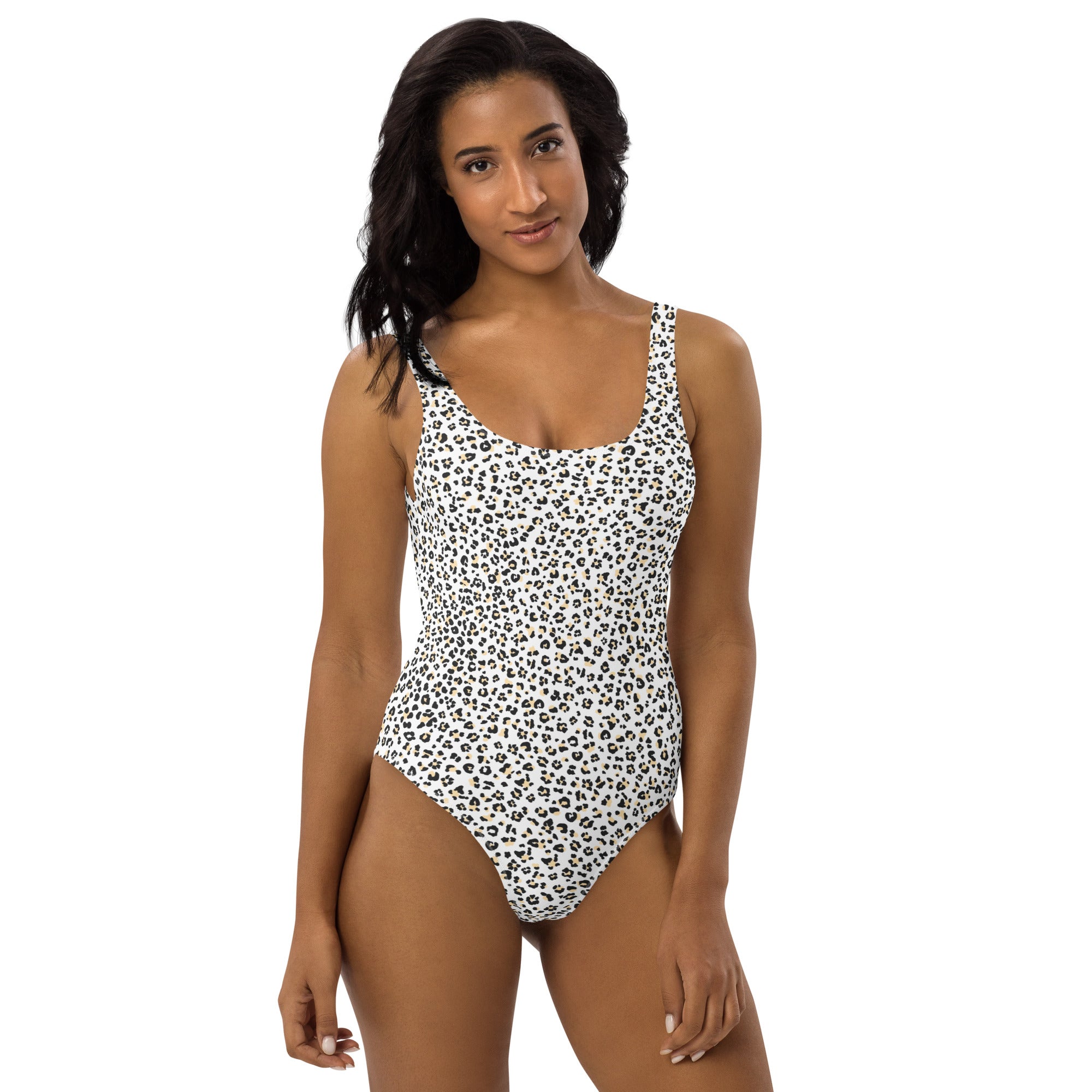 FLORIDA ECO ONE PIECE SWIMSUIT WHITE LEOPARD PINKCOLADA