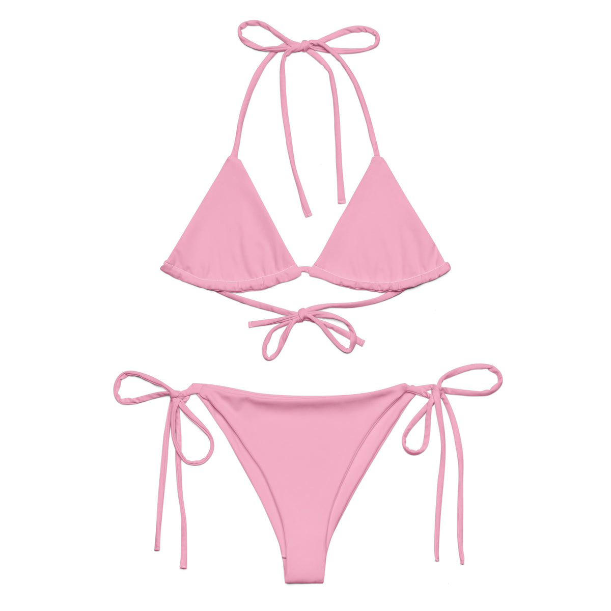 Pink Blooms Lace String Bikini - ShopperBoard