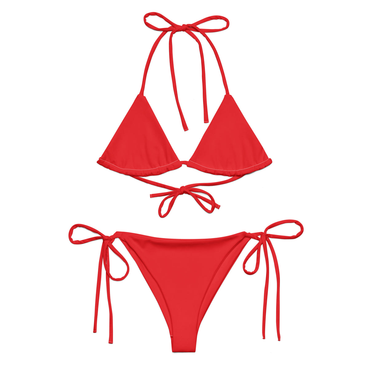 Classic Thong Bikini SET - Red - ShopperBoard