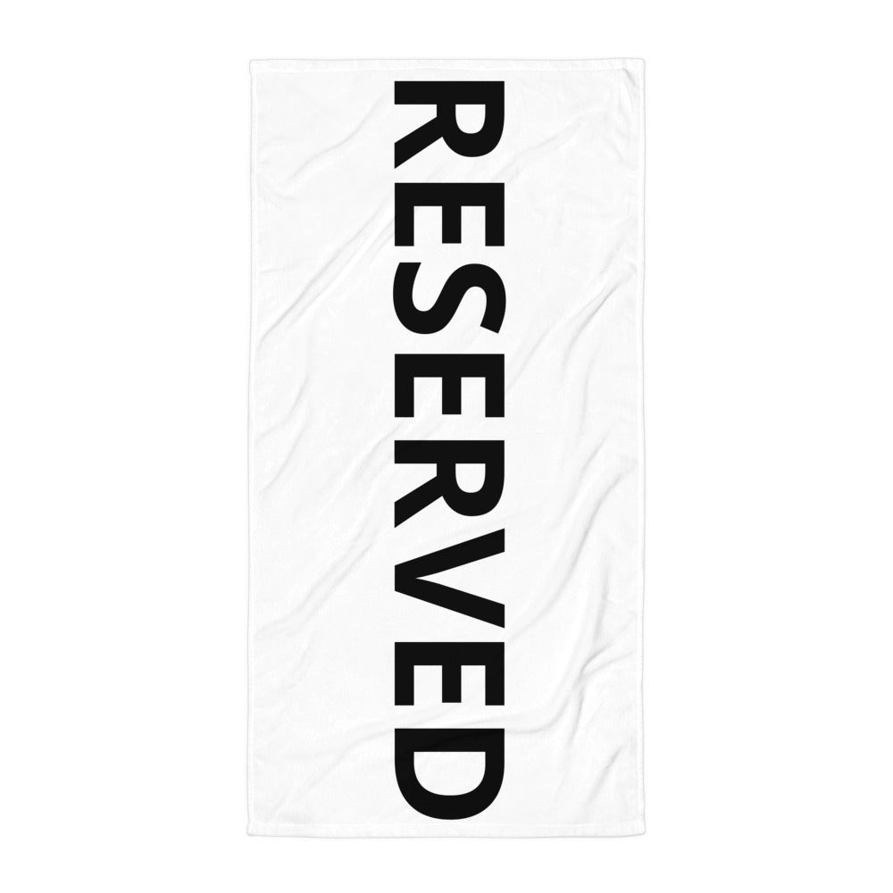 BEACH TOWEL - RESERVED WHITE