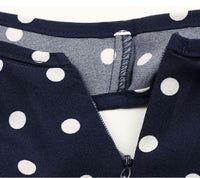 One-shoulder Polka Dot Flare Jumpsuit